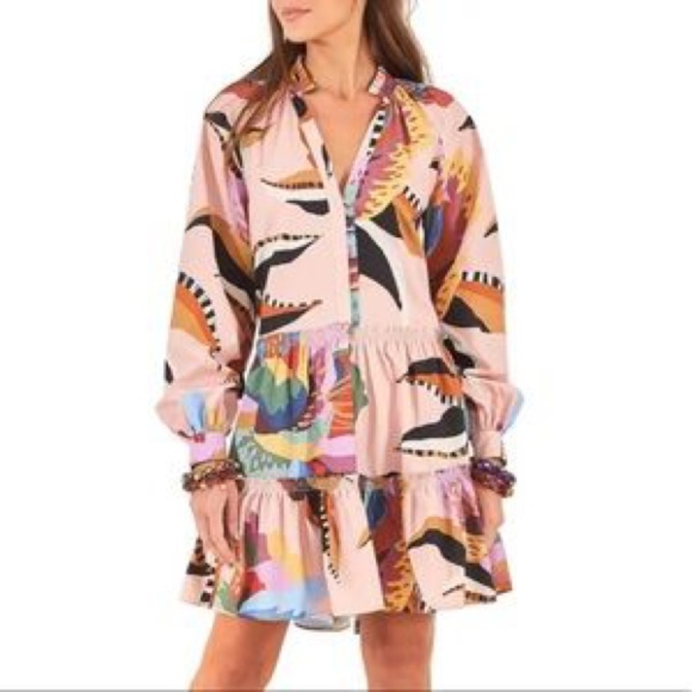 New without tags Farm Rio Lucy Floral Mini Dress, size: S